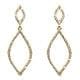 The Best Accessory Glass Rhinestone Rhombus 2 Diamond Dangle Earring