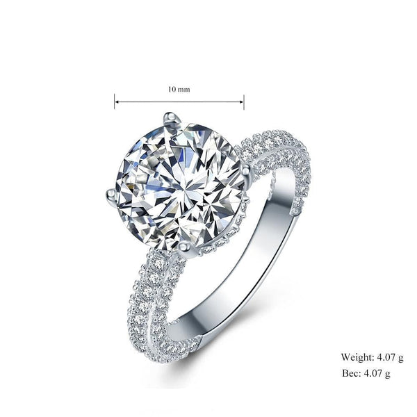 The Best Accessory 5 / Round Luxury Zircon Wedding Engagement Style Ring