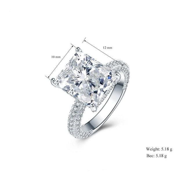 The Best Accessory 5 / Rectangle Luxury Zircon Wedding Engagement Style Ring