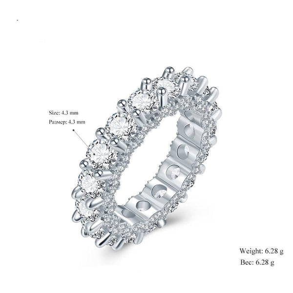 The Best Accessory 5 / Round Eternity Luxury Zircon Wedding Engagement Style Ring