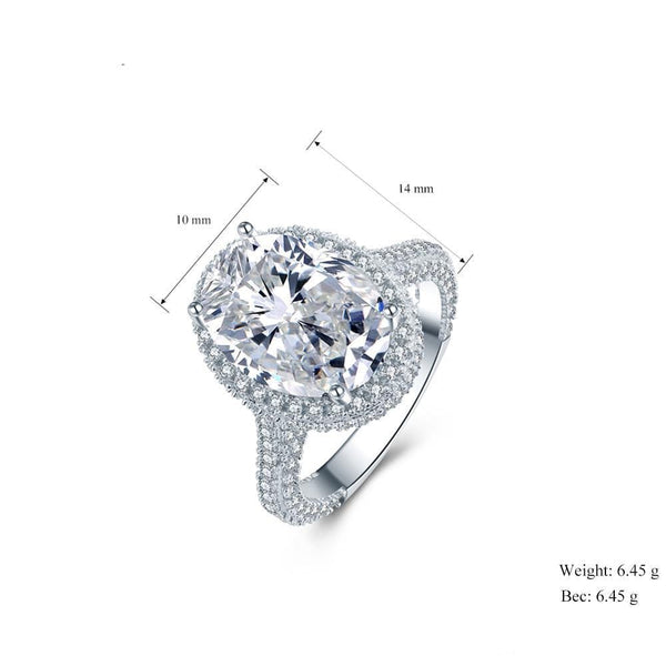 The Best Accessory 5 / Oval Luxury Zircon Wedding Engagement Style Ring