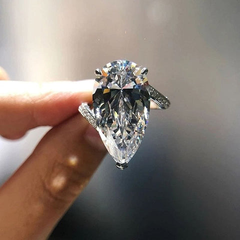 The Best Accessory Big Crystal CZ Marguise Ring