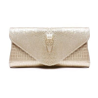 The Best Accessory Default Title Genuine Leather Crocodile Pattern Evening Bags